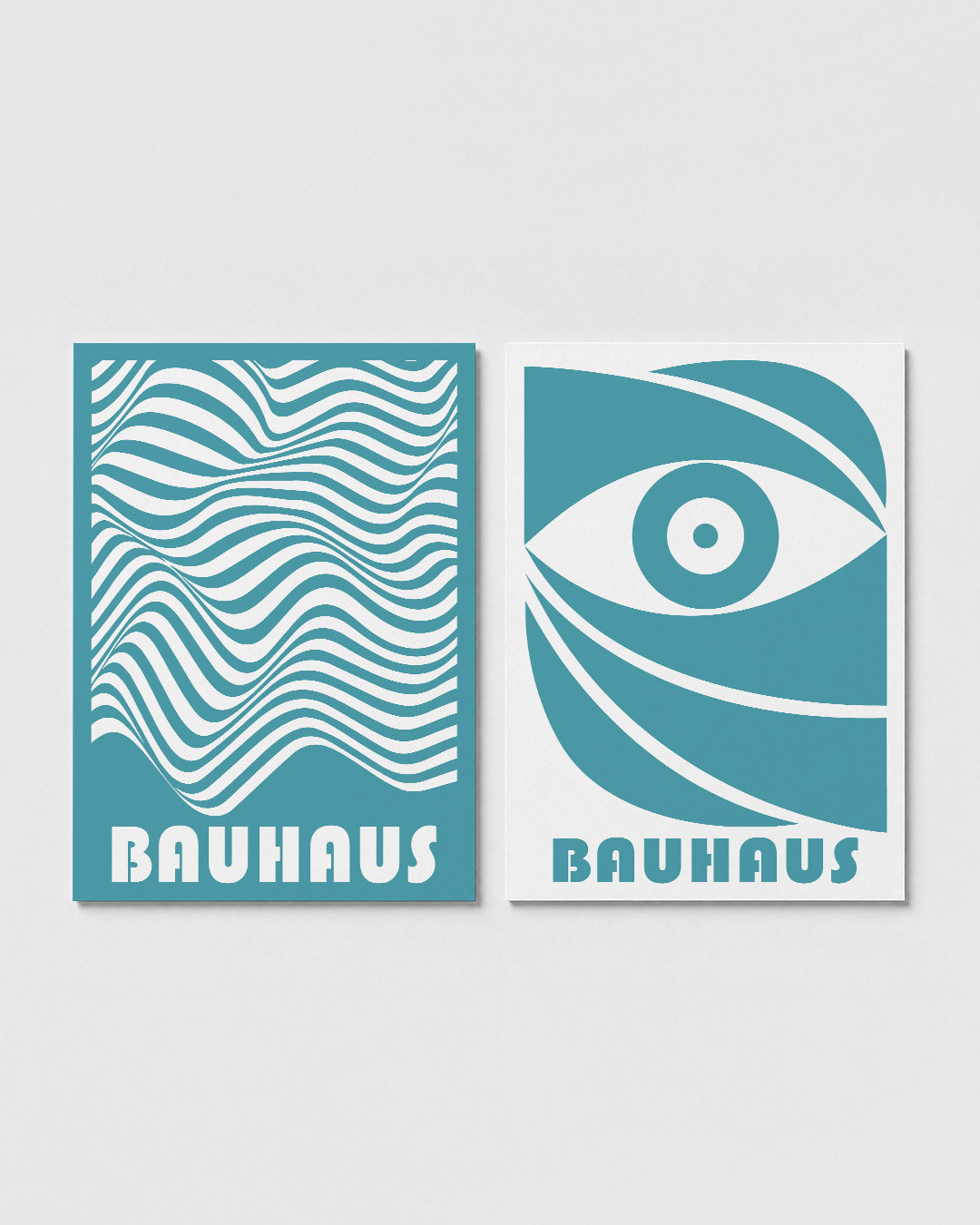 Golvend lijnenspel Posterset