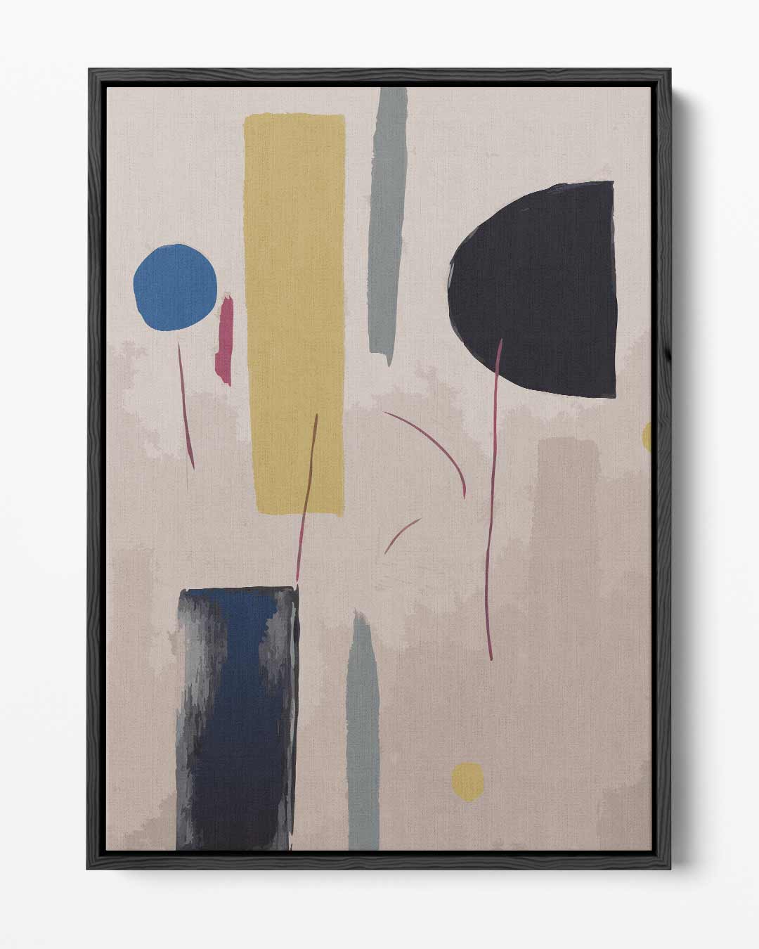 Abstracte Vormen in Balans Kunstwerk-canvas-dibond-plexiglas-wanddecoratie-WallArtistic