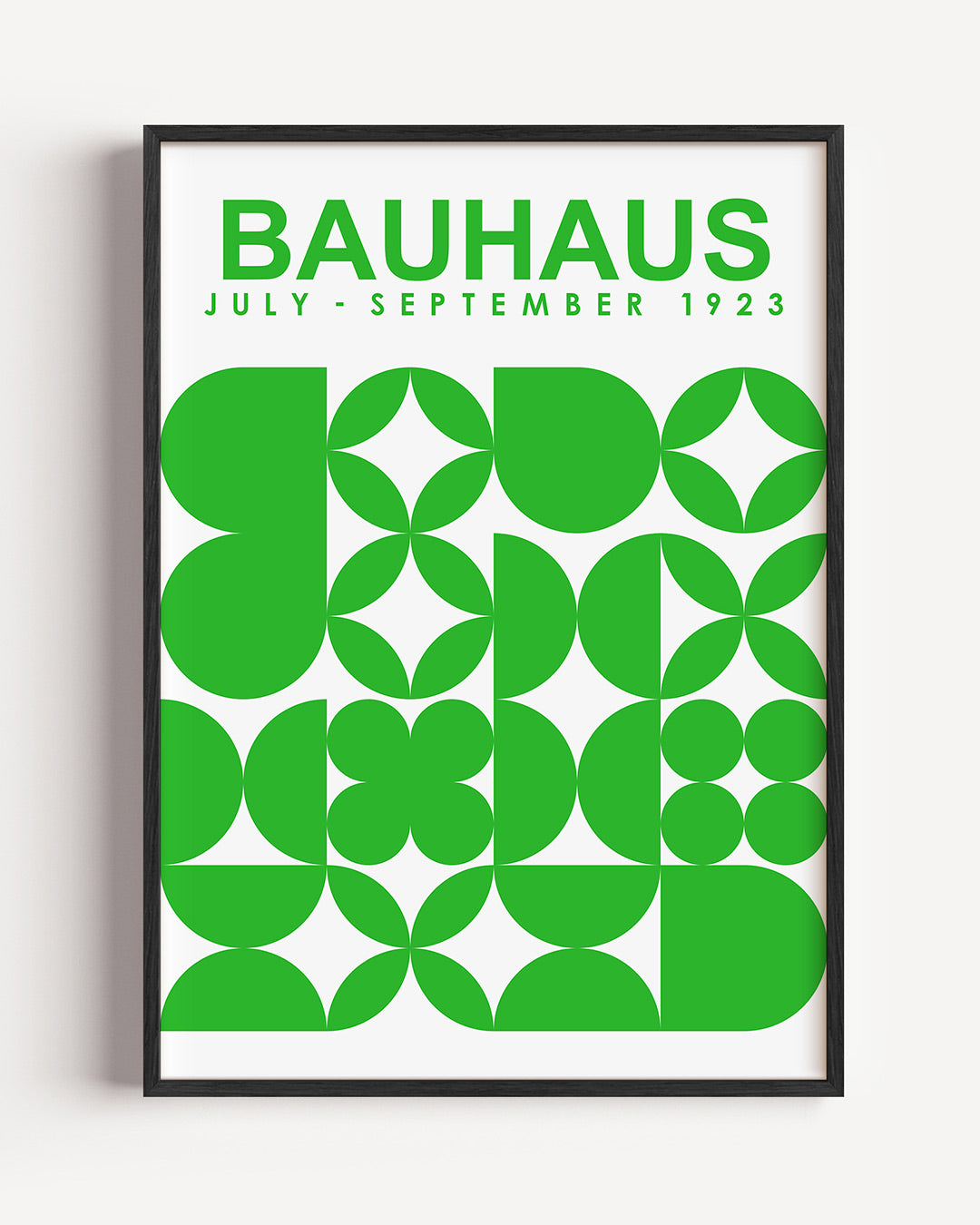 Groene vormenritme Poster