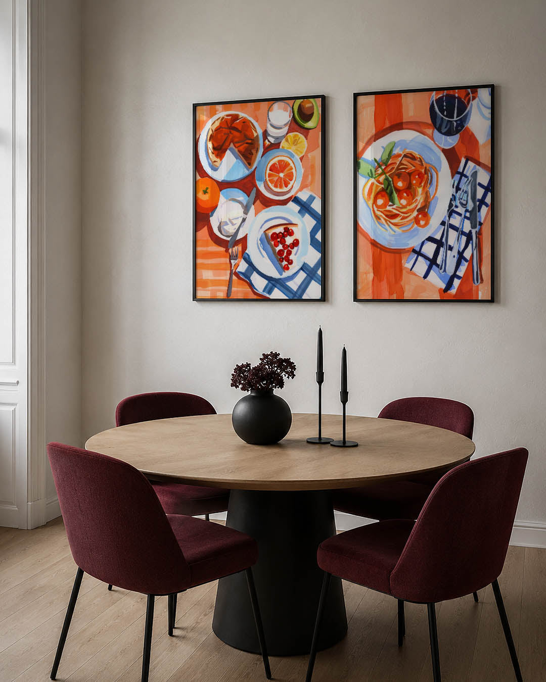 Kleurrijk ontbijt Posterset