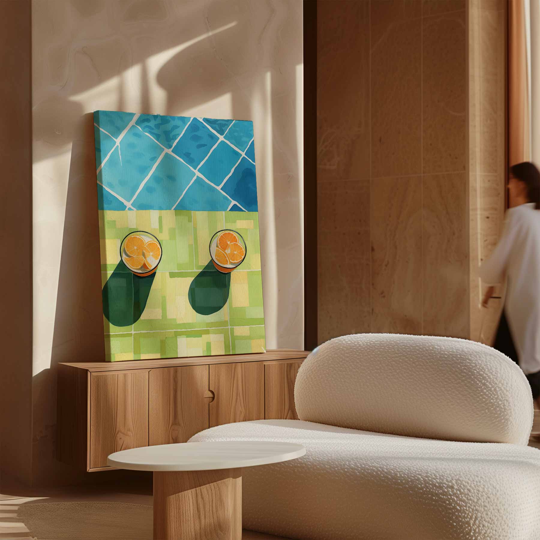Zomerse Citrusdrankjes Kunstwerk-canvas-dibond-plexiglas-wanddecoratie-WallArtistic