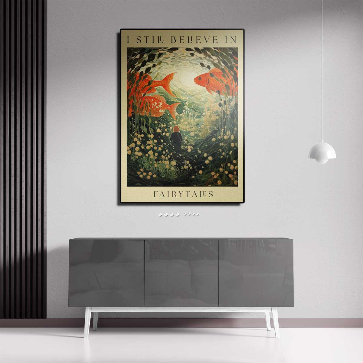 Dromerige Onderwaterwereld Kunstwerk-canvas-dibond-plexiglas-wanddecoratie-WallArtistic