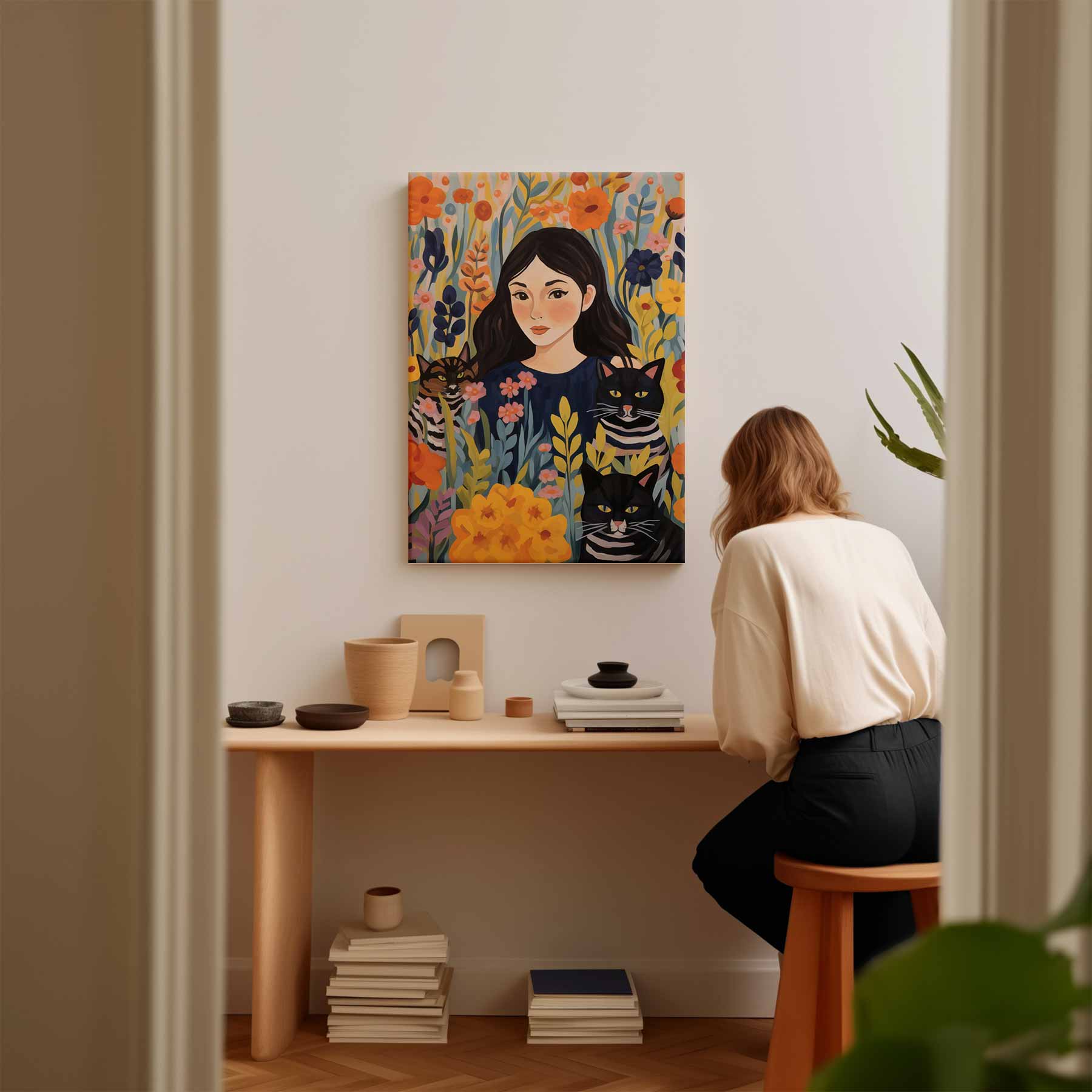 Vrolijke Tuinmomenten Kunstwerk-canvas-dibond-plexiglas-wanddecoratie-WallArtistic