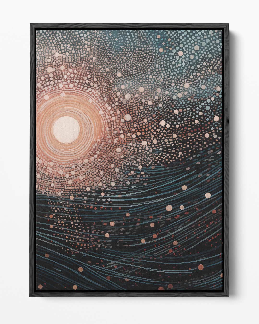 Dansende Sterrenhemel Kunstwerk-canvas-dibond-plexiglas-wanddecoratie-WallArtistic