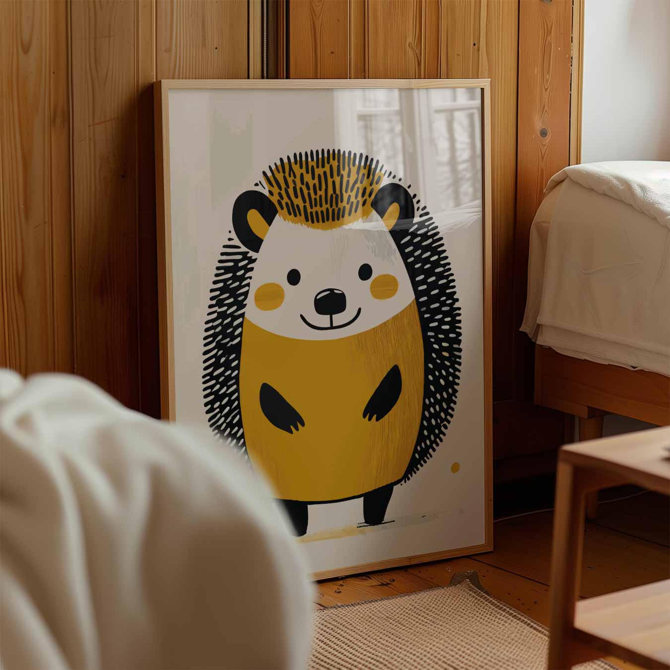 Schattige Egel Illustratie Poster