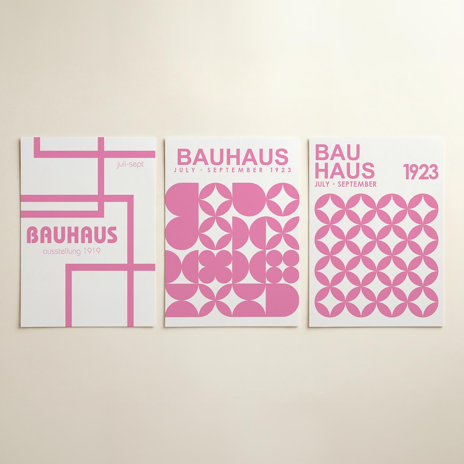 Lijnen en kleurvlakken Posterset