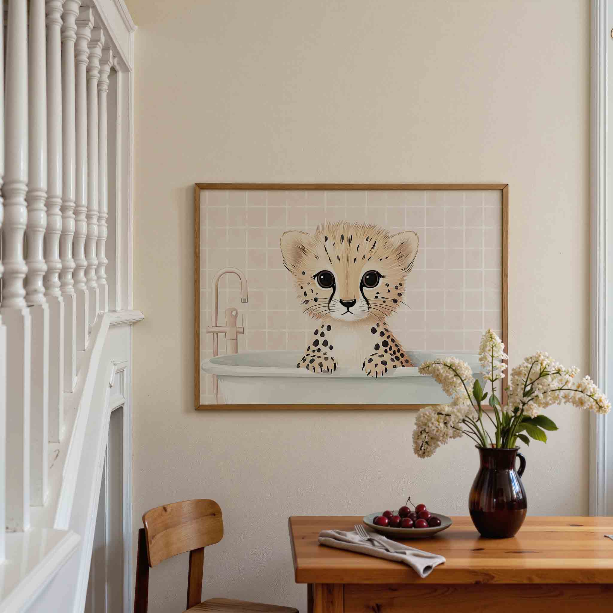 Cheetah in bad Poster