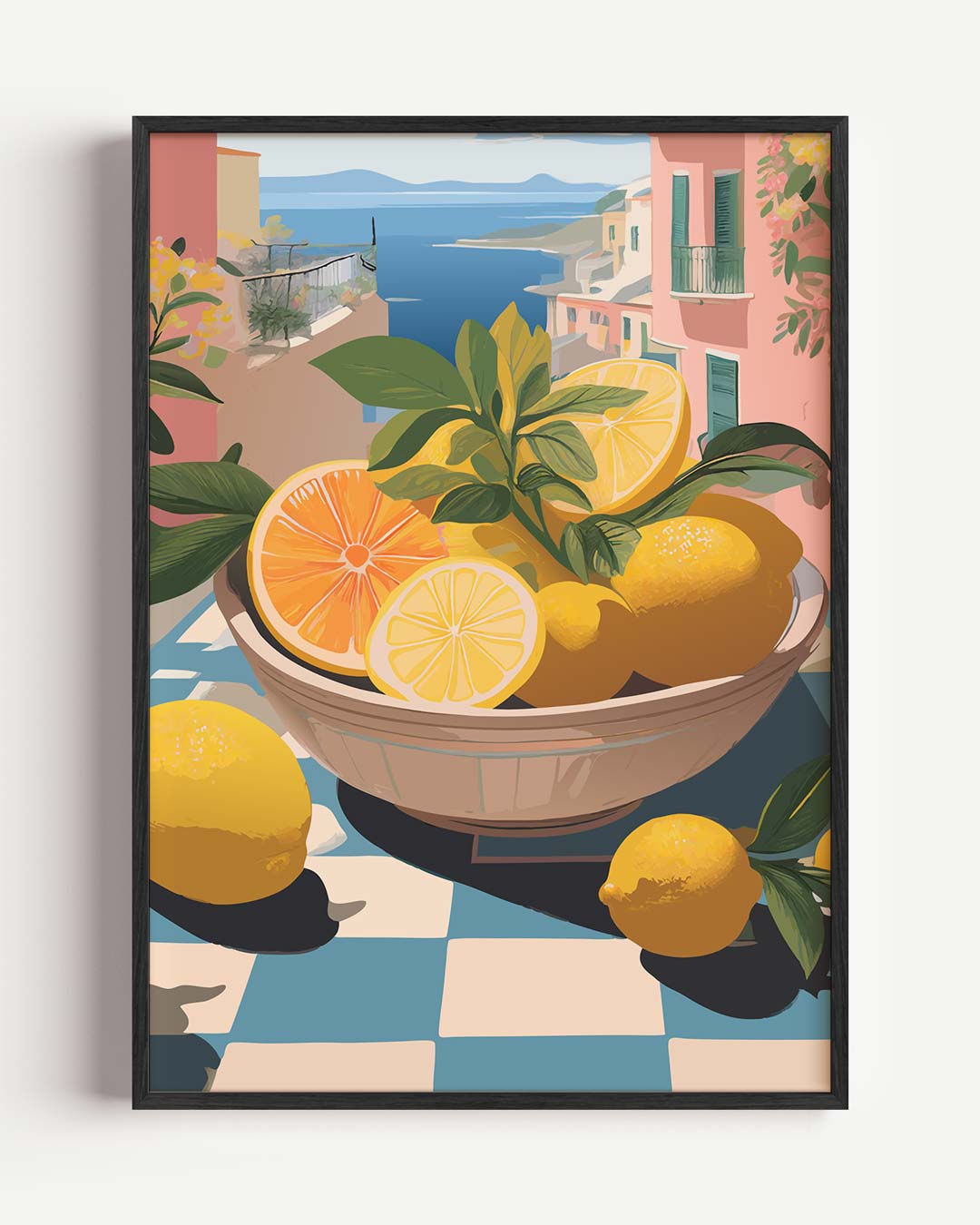Zonnige Citrustrio Poster