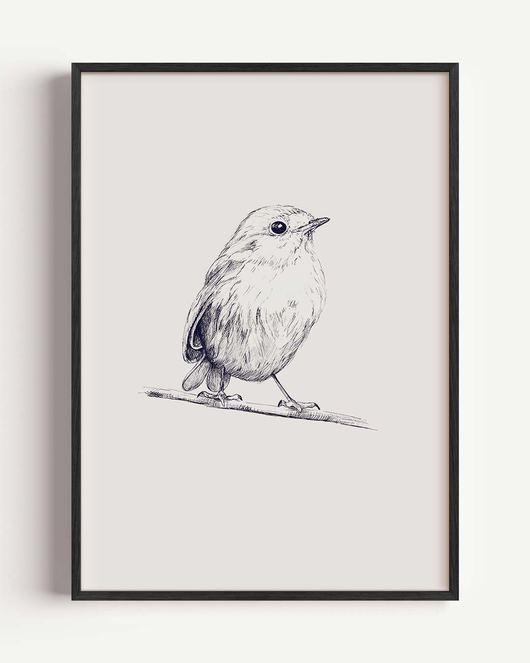 Schattige Vogel Illustratie Poster