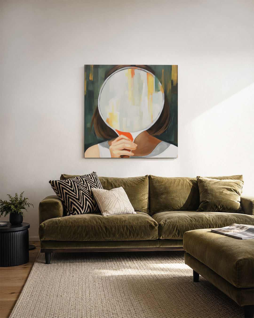 Reflectie en vervaging Kunstwerk