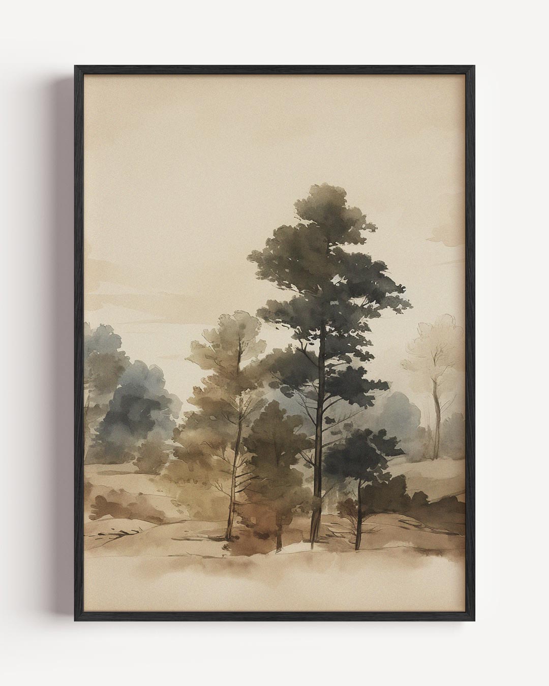 Rustgevende Boslandschap Poster-WallArtistic