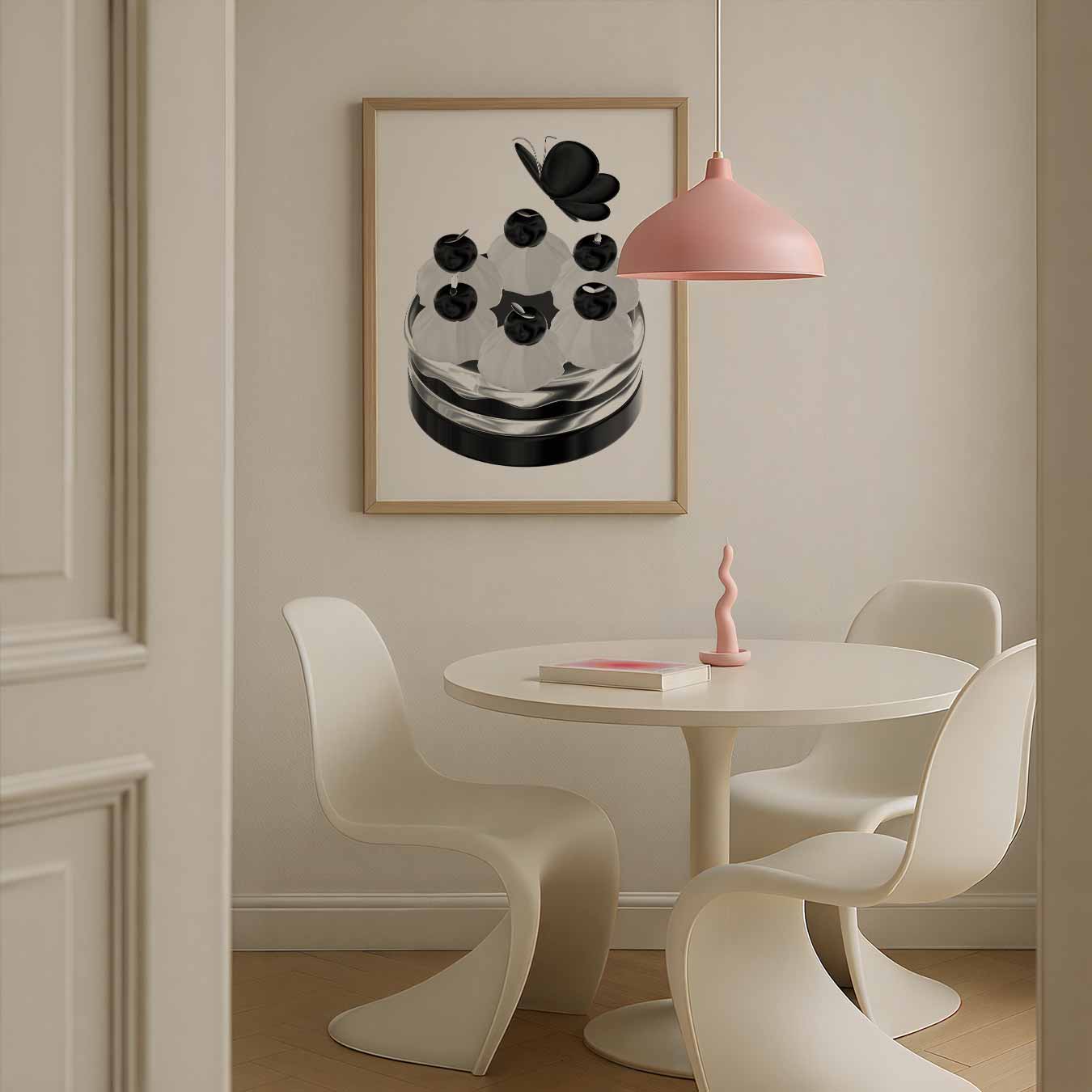 Elegante Vlinder Mimosa Decor Poster