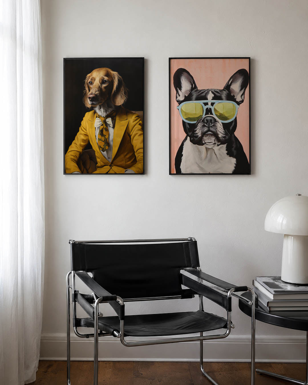 Elegante hondenportret Posterset
