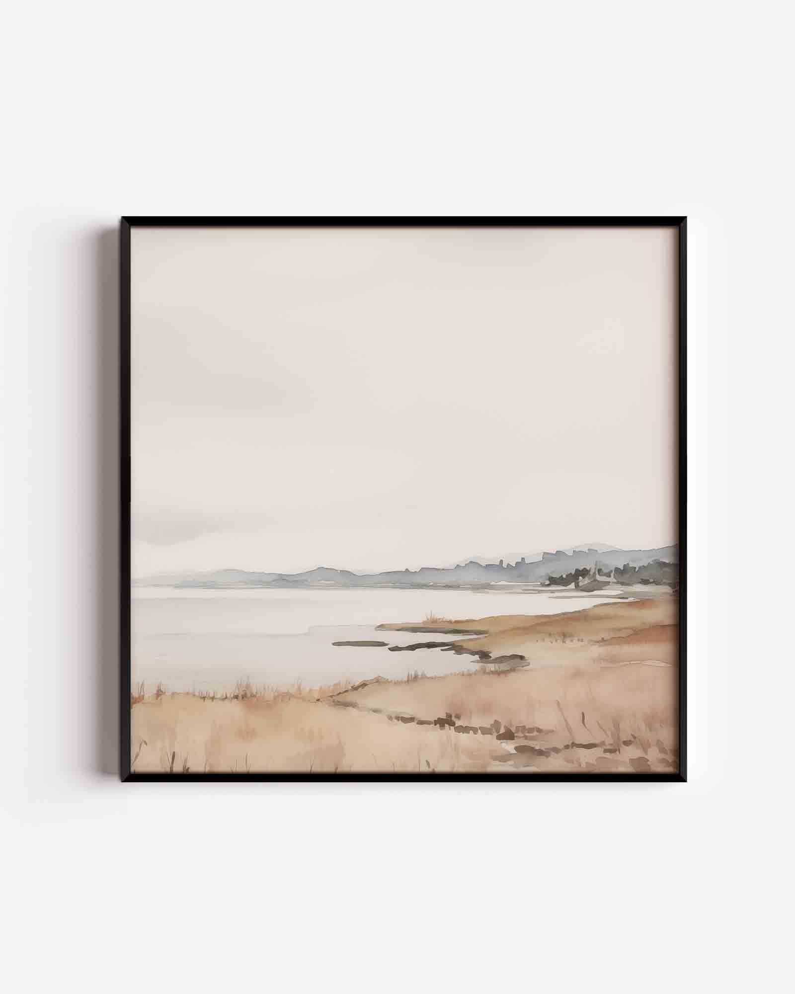 Landschap aan zee Poster