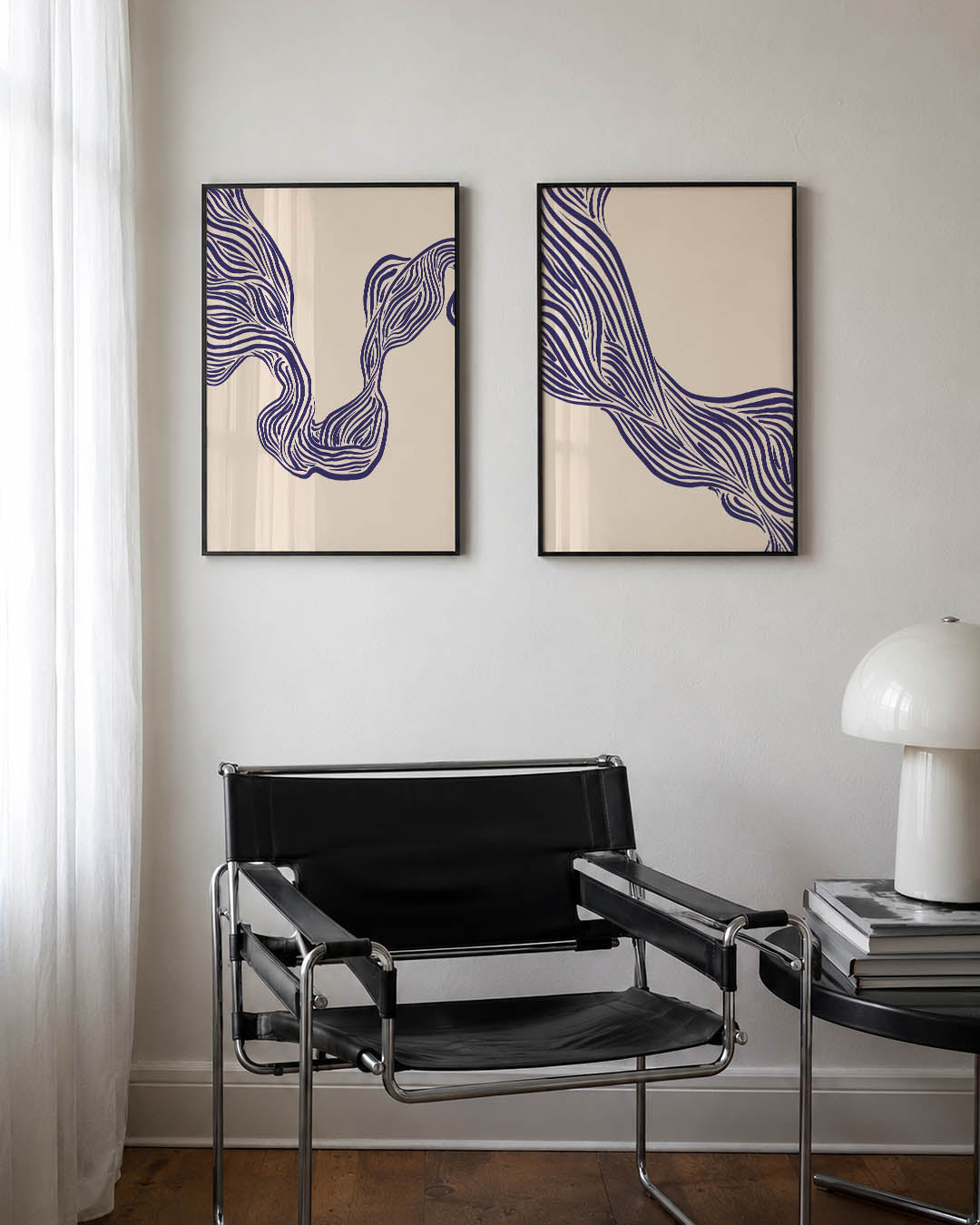 Organische lijnen Posterset