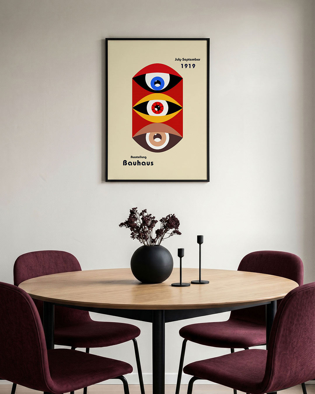 Oogvormen en kleur Poster