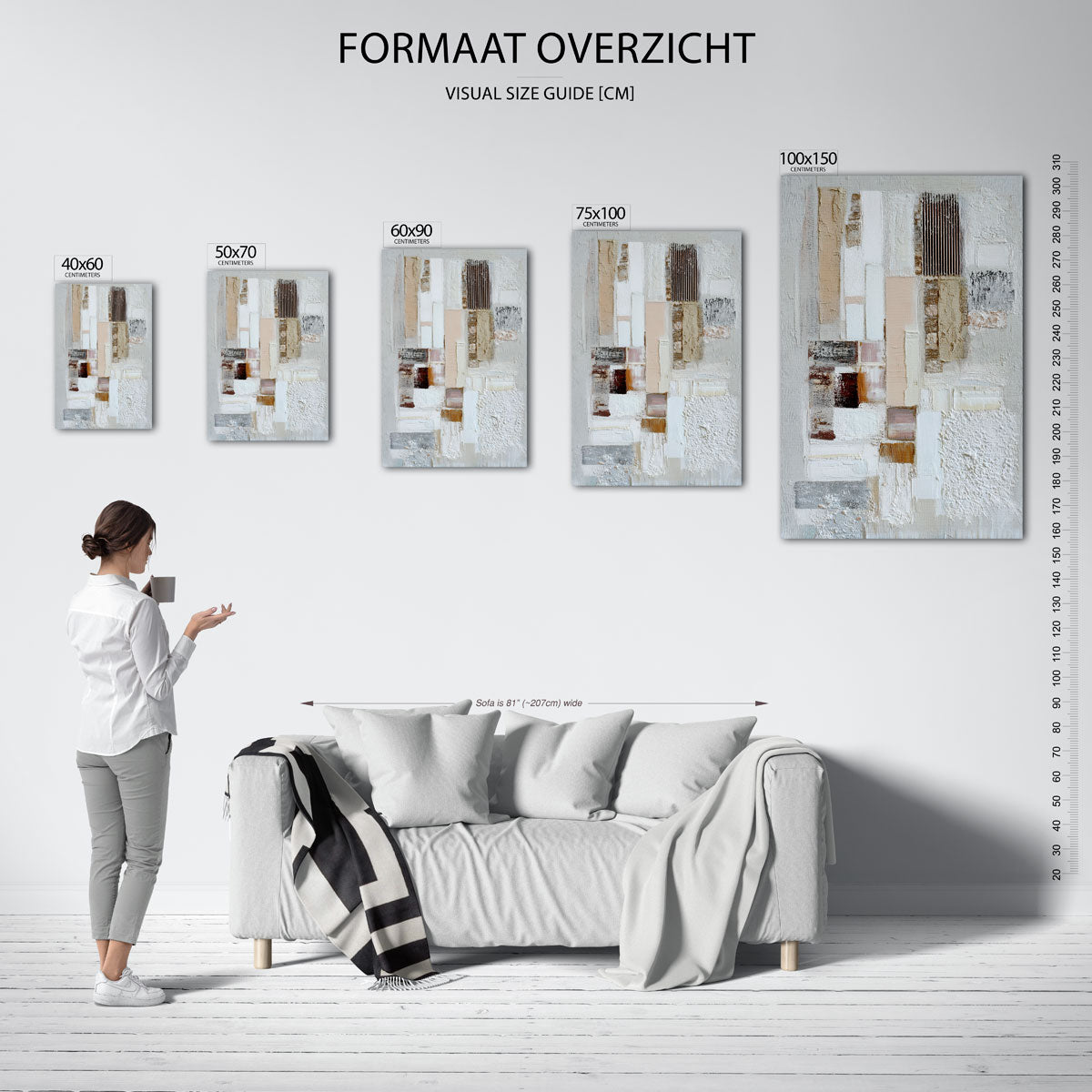 Geometrische texturen Kunstwerk