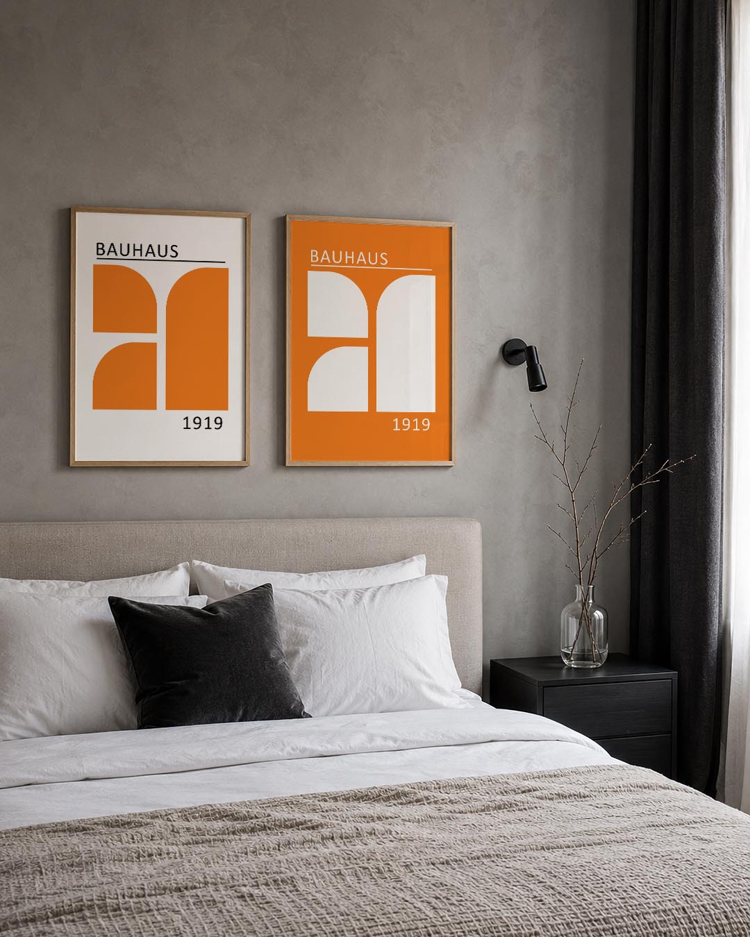 Oranje vlakverdeling Posterset