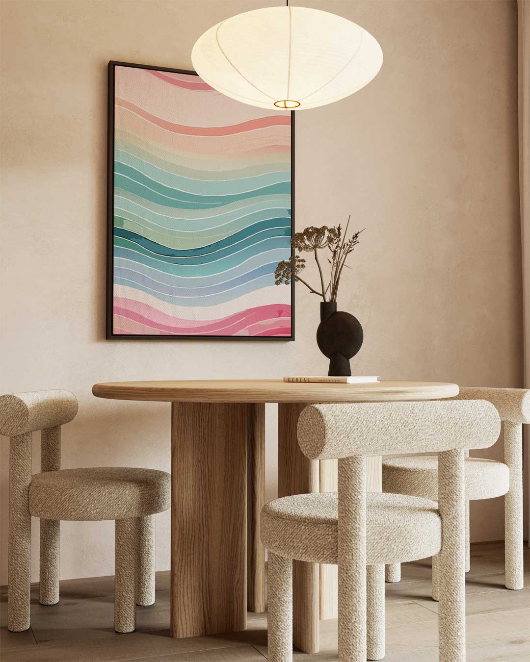Golvende Kleurenpracht Kunstwerk-canvas-dibond-plexiglas-wanddecoratie-WallArtistic