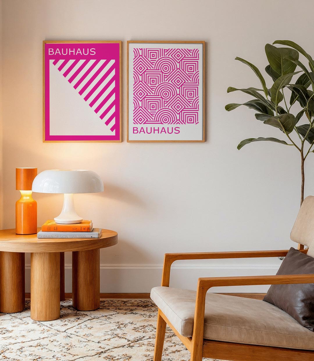 Diagonal strepen Posterset