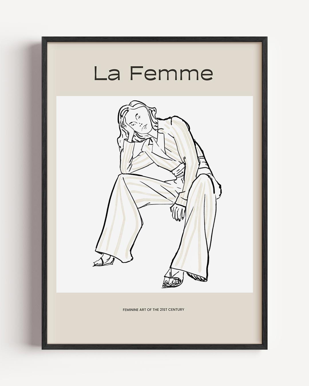 La Femme - De Moderne Vrouw Poster-WallArtistic
