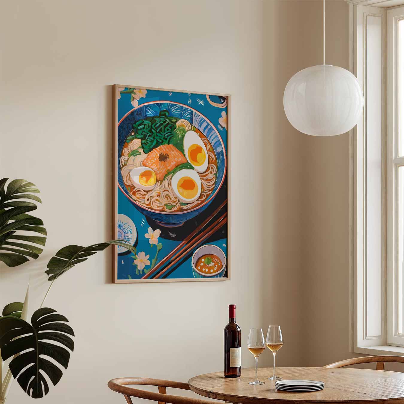 Kleurrijke Ramen Delicatesse Poster