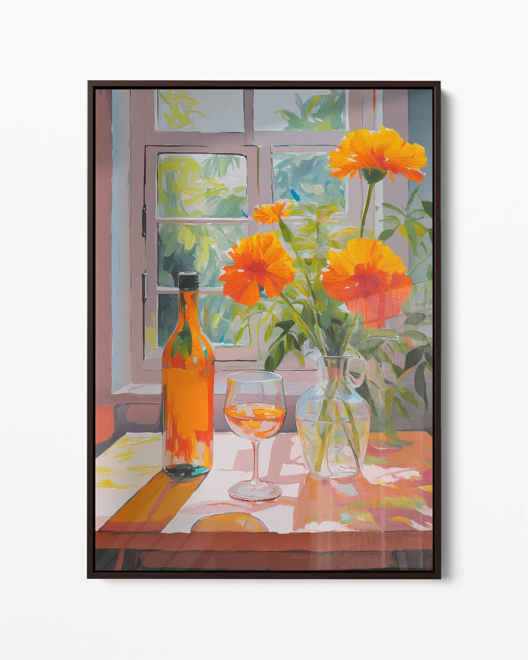 Zomerse Vensterbank Charme Kunstwerk-canvas-dibond-plexiglas-wanddecoratie-WallArtistic