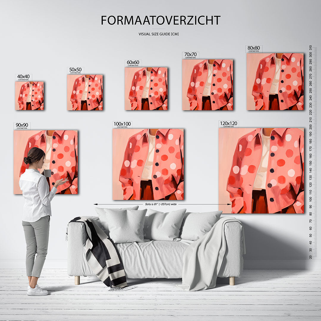 Vrolijke kleurvlakken Kunstwerk