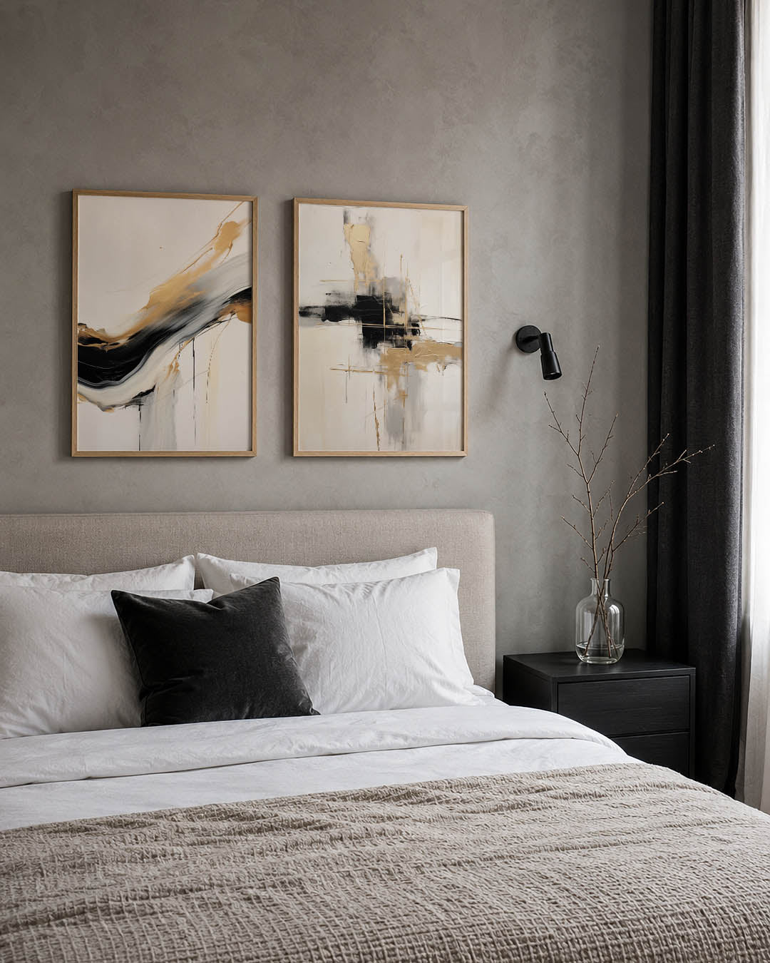Gouden stroom Posterset