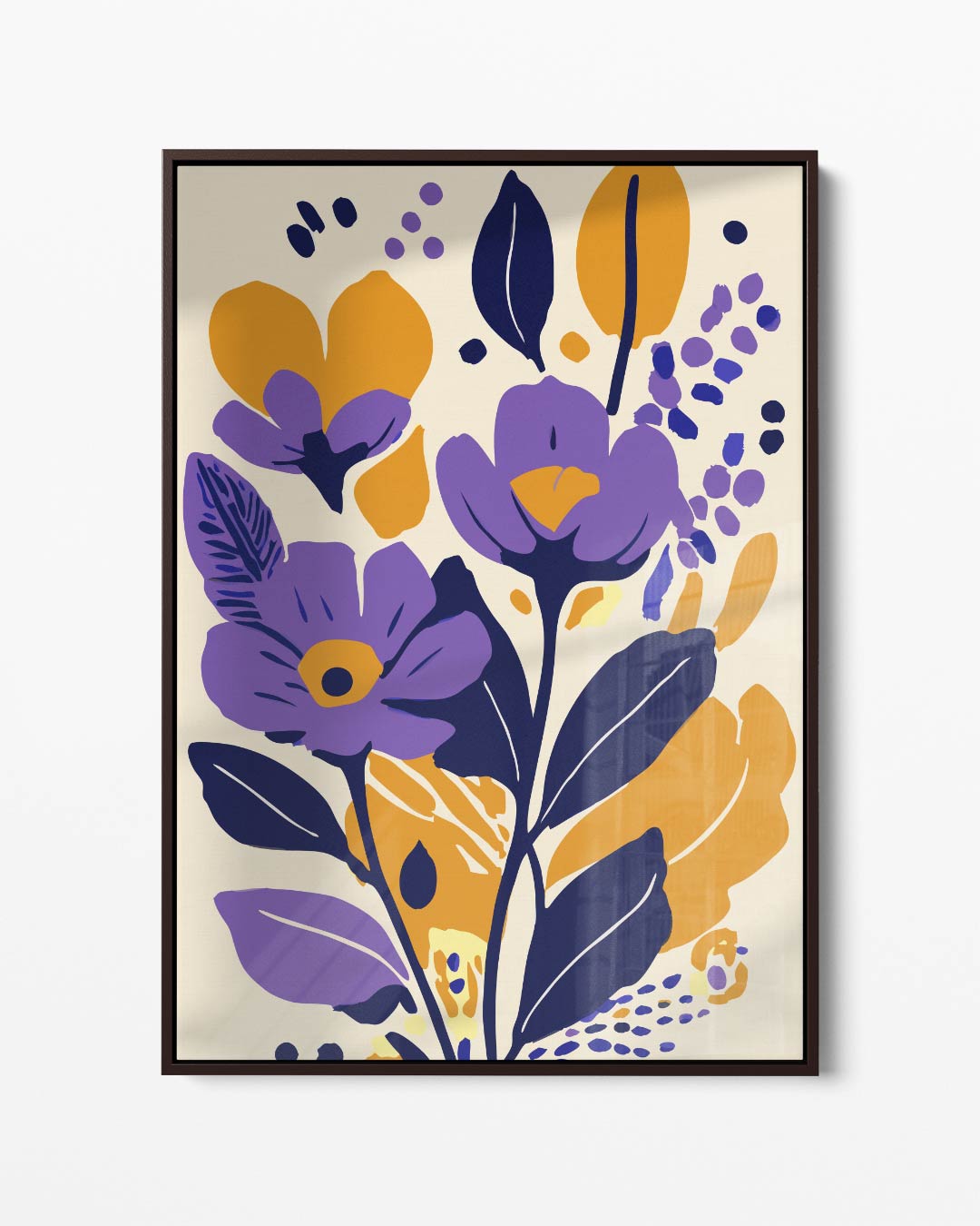 Kleurrijke Bloemenpracht Kunstwerk-canvas-dibond-plexiglas-wanddecoratie-WallArtistic