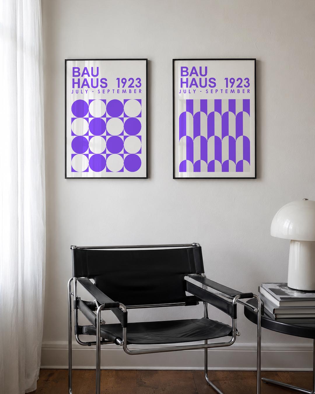 Cirkelpatroon en tekst Posterset