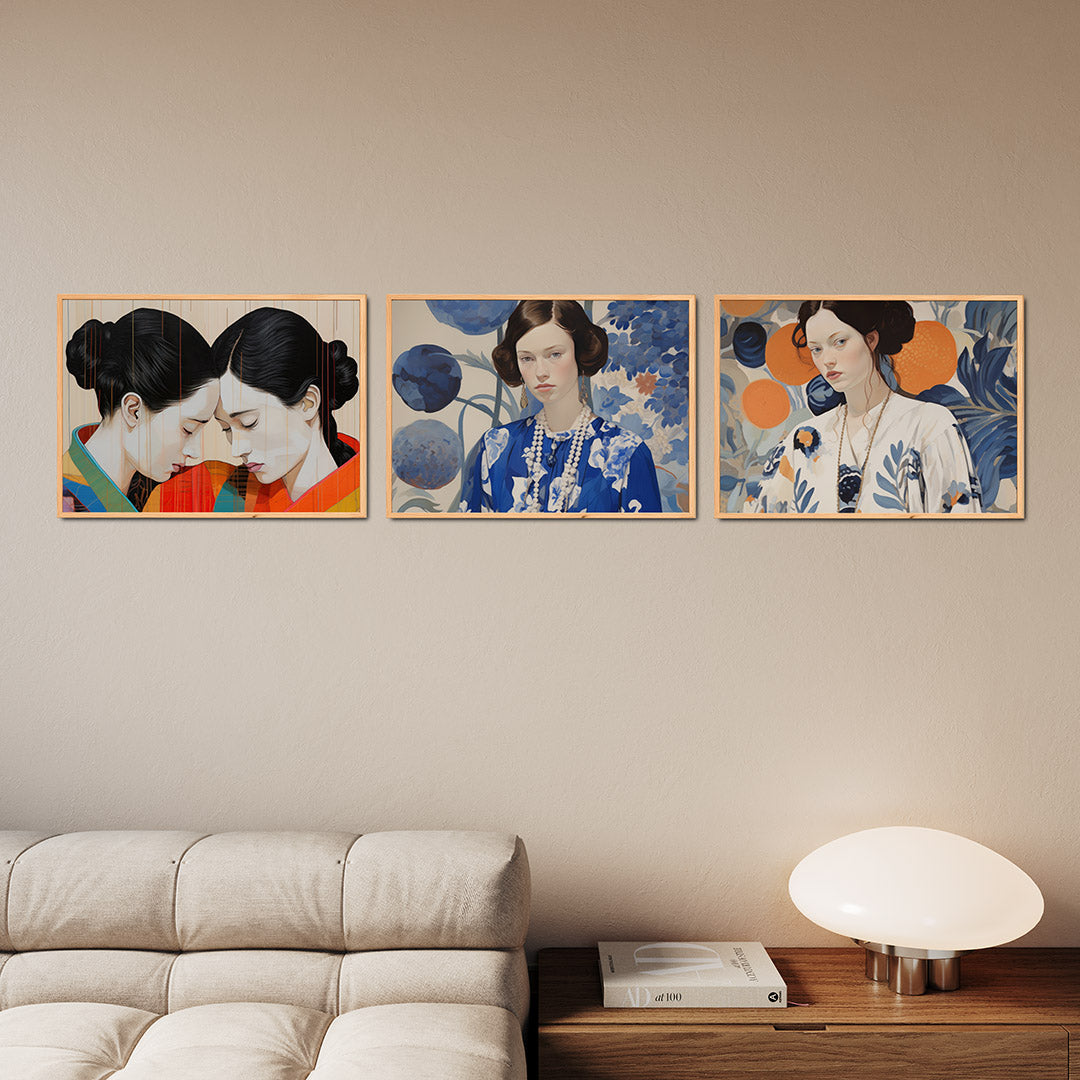 Symmetrische harmonie Posterset
