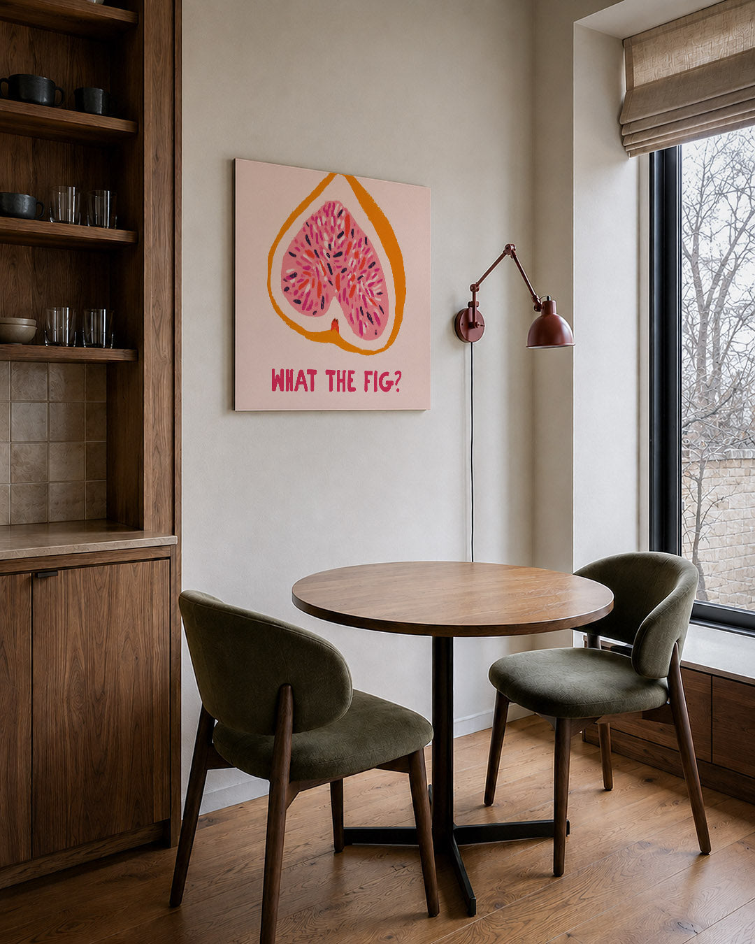 Vrolijke vijg illustratie Kunstwerk