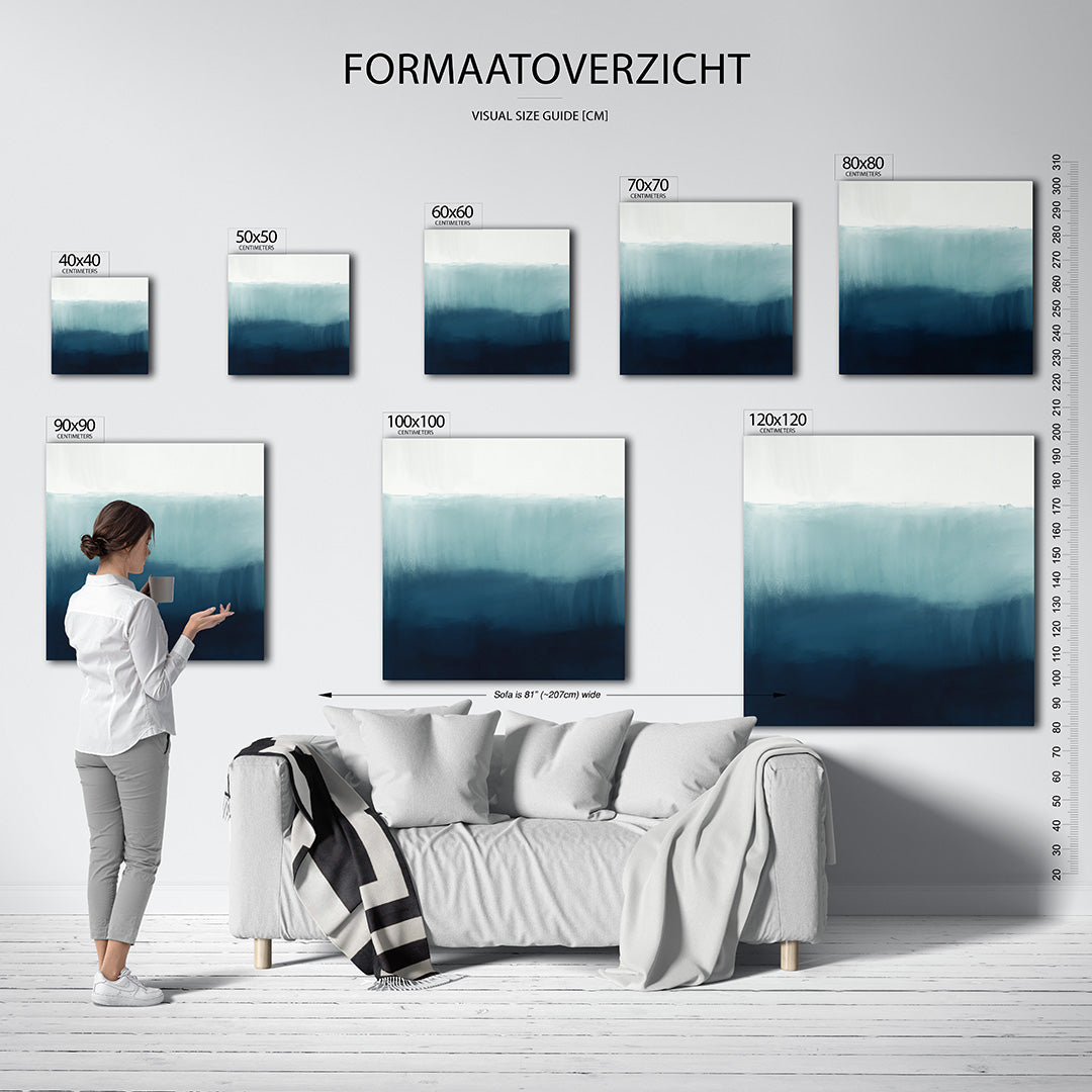 Vloeiende kleurovergangen Kunstwerk