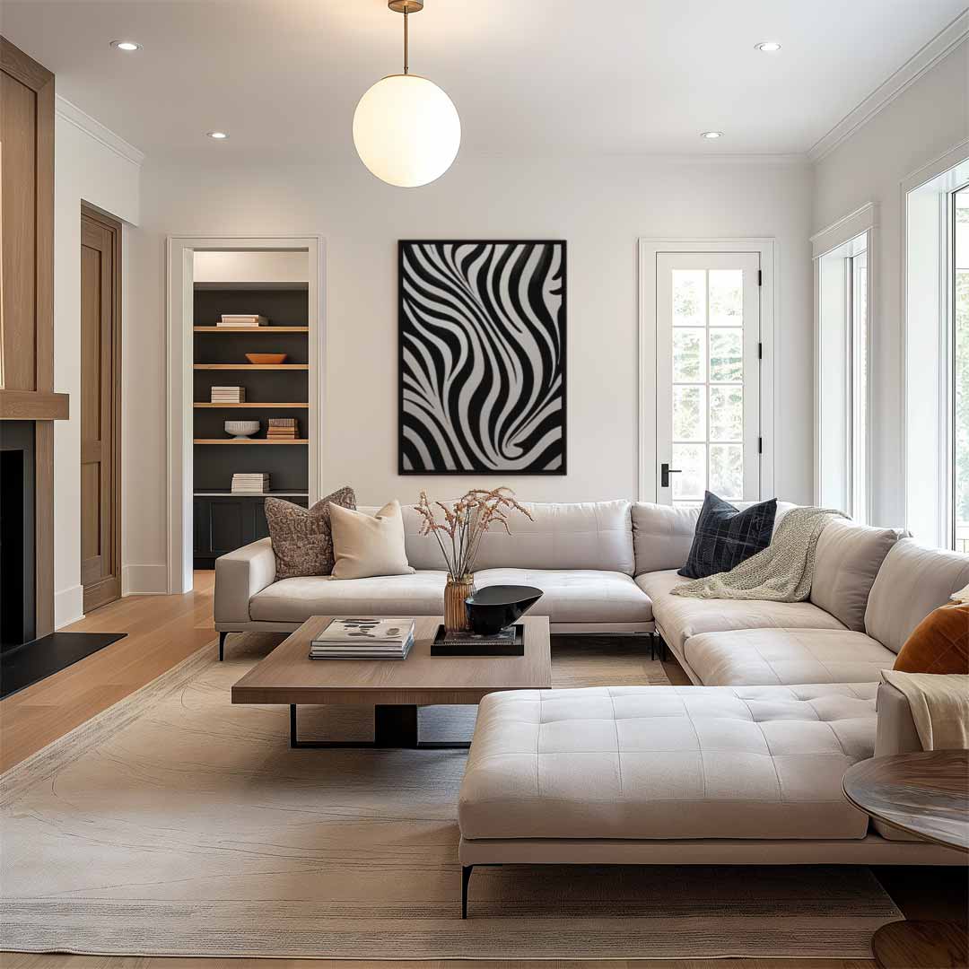 Zebrastrepen Wanddecoratie Kunstwerk-canvas-dibond-plexiglas-wanddecoratie-WallArtistic