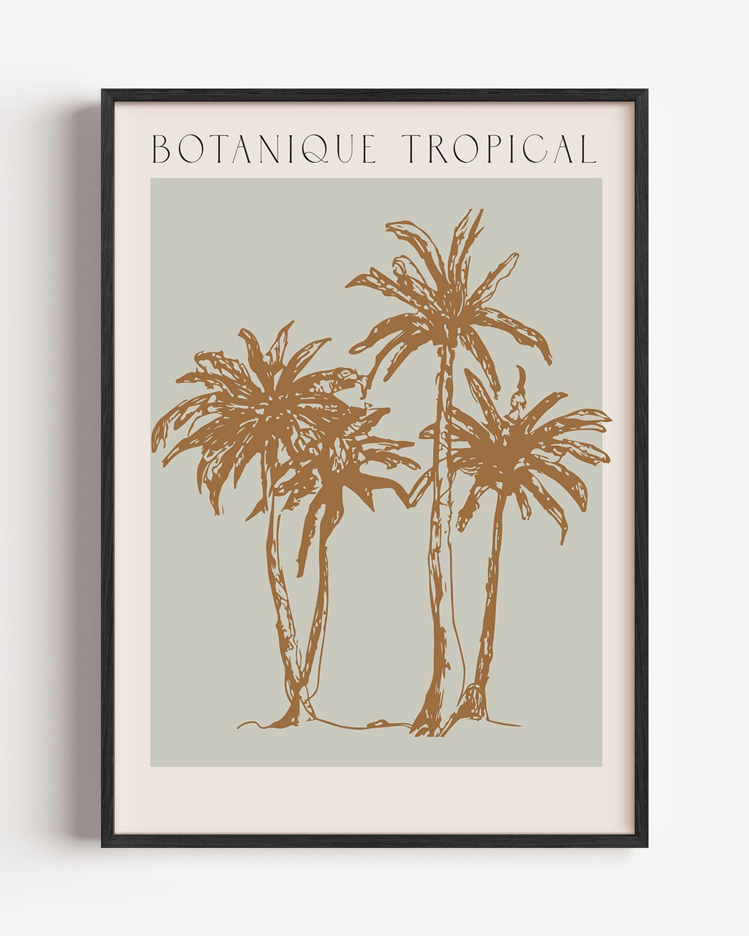 Tropische Boho Palm Poster-WallArtistic