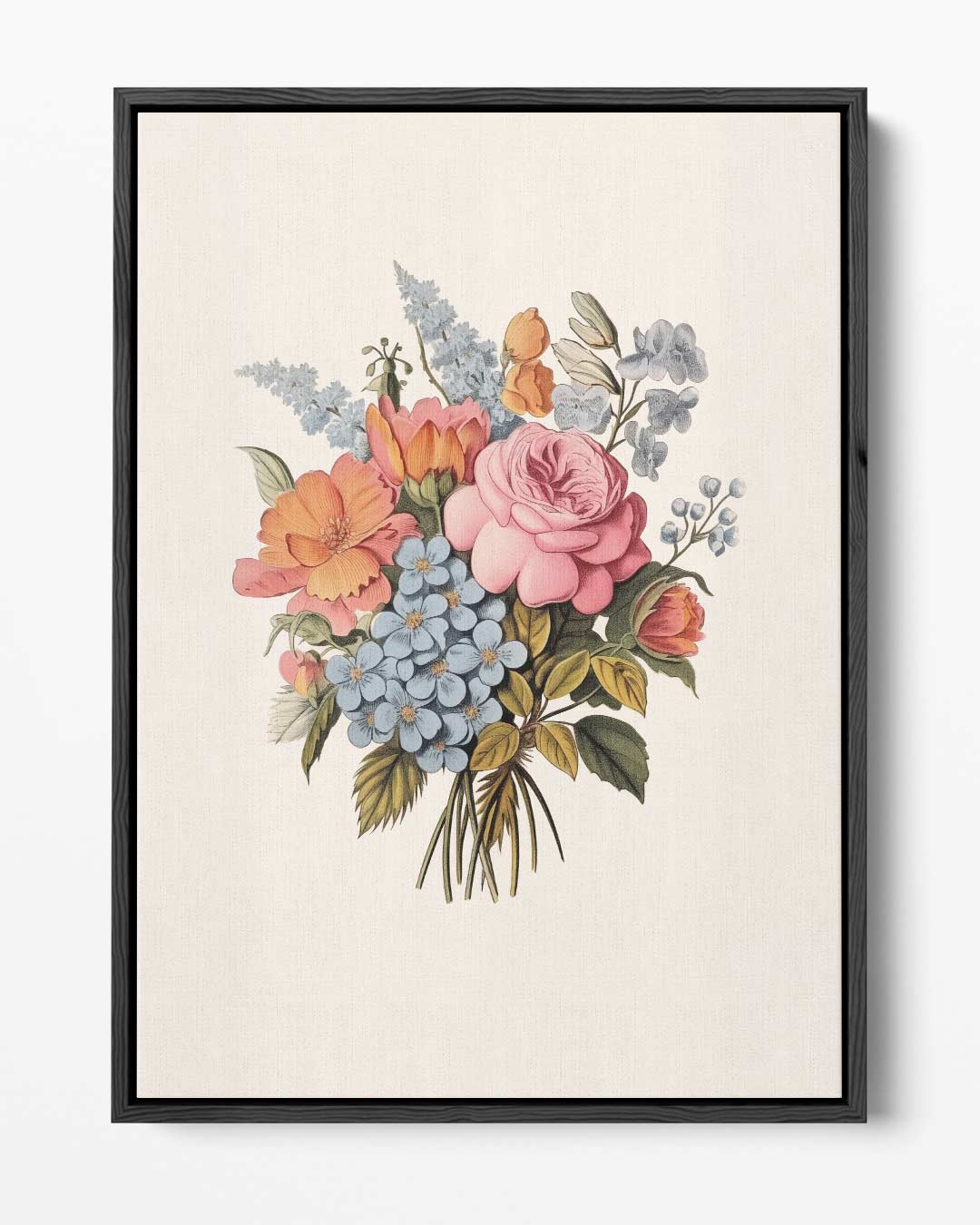 Bloemenpracht in Pasteltinten Kunstwerk-canvas-dibond-plexiglas-wanddecoratie-WallArtistic
