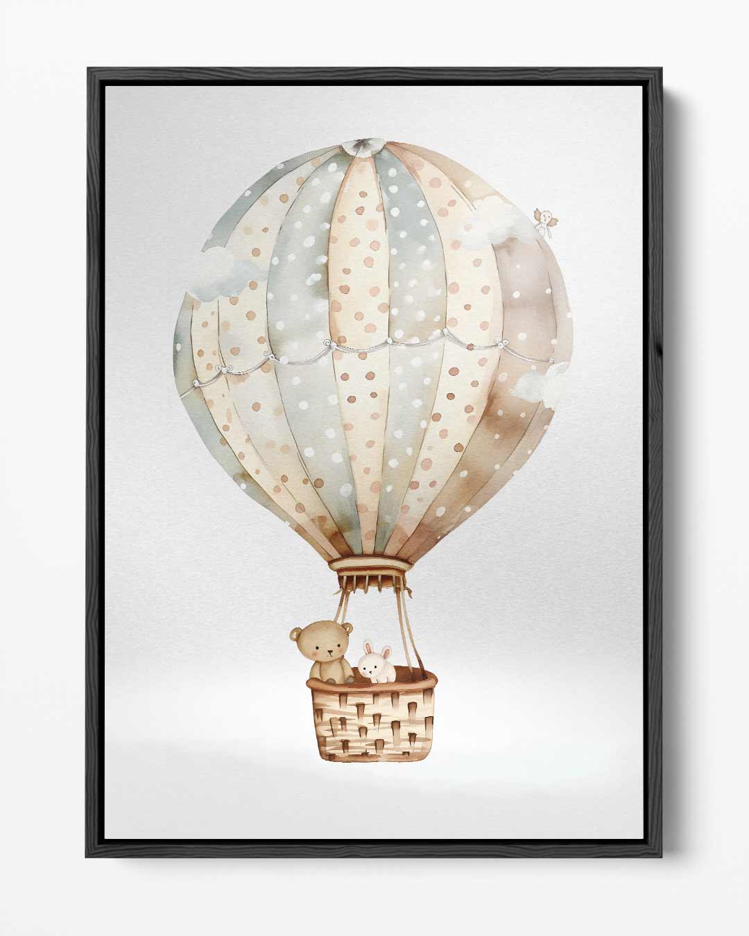 Luchtballon Avontuur Kinderkamerposter Kunstwerk-canvas-dibond-plexiglas-wanddecoratie-WallArtistic