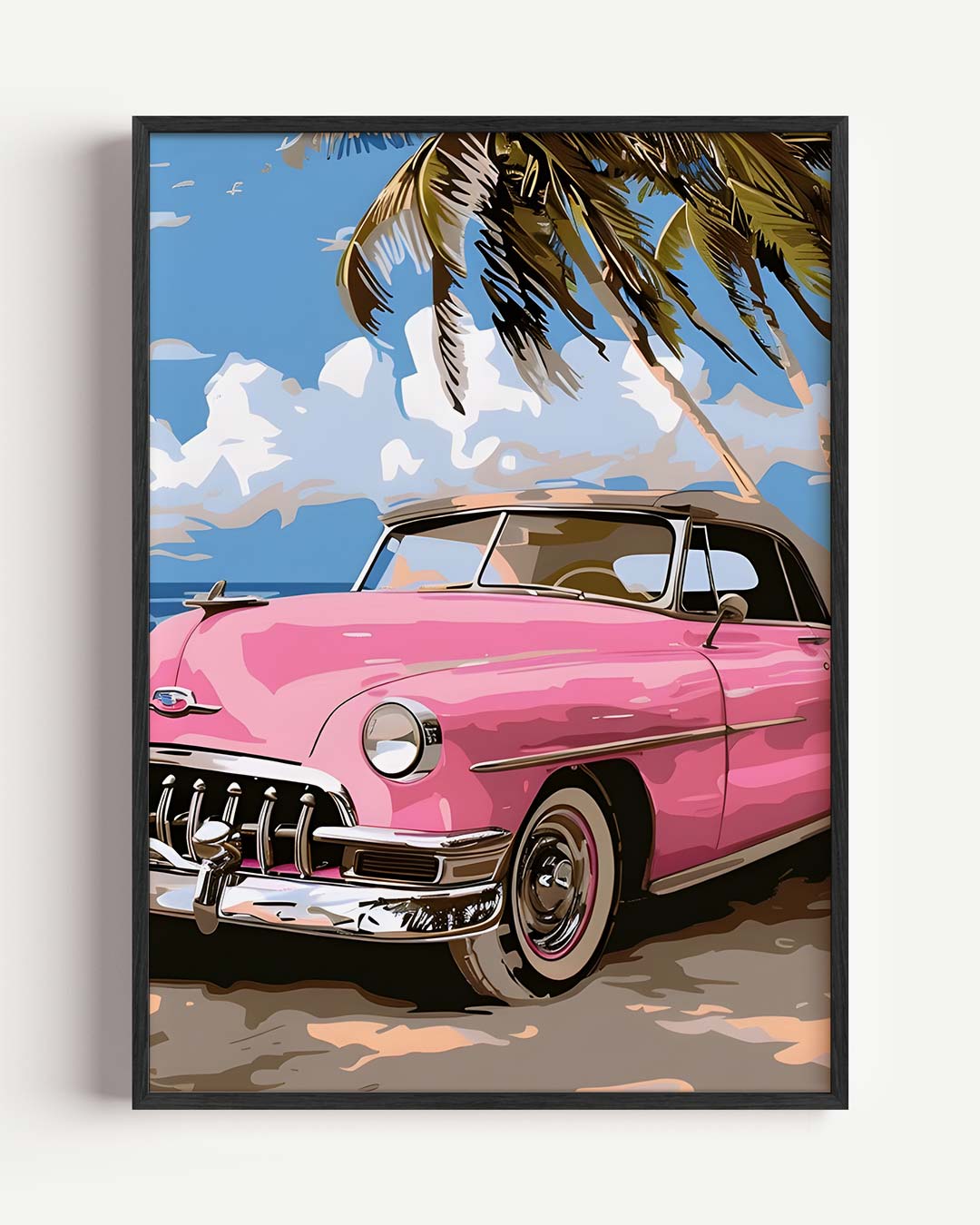 Retro Strandavontuur Poster
