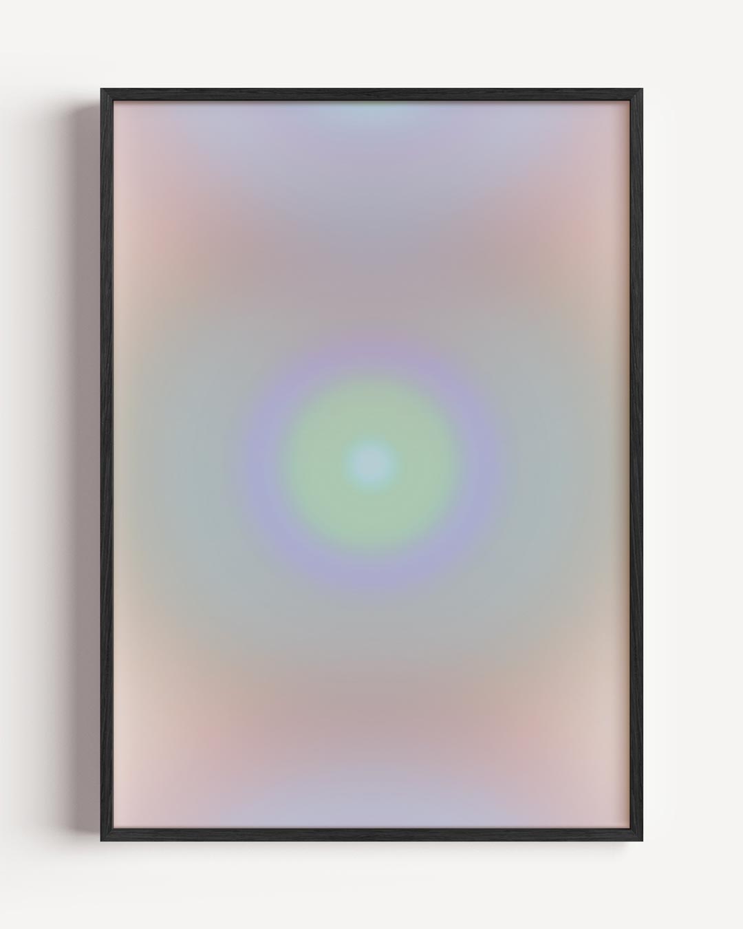 Dromerige Regenboog Glans Poster-WallArtistic