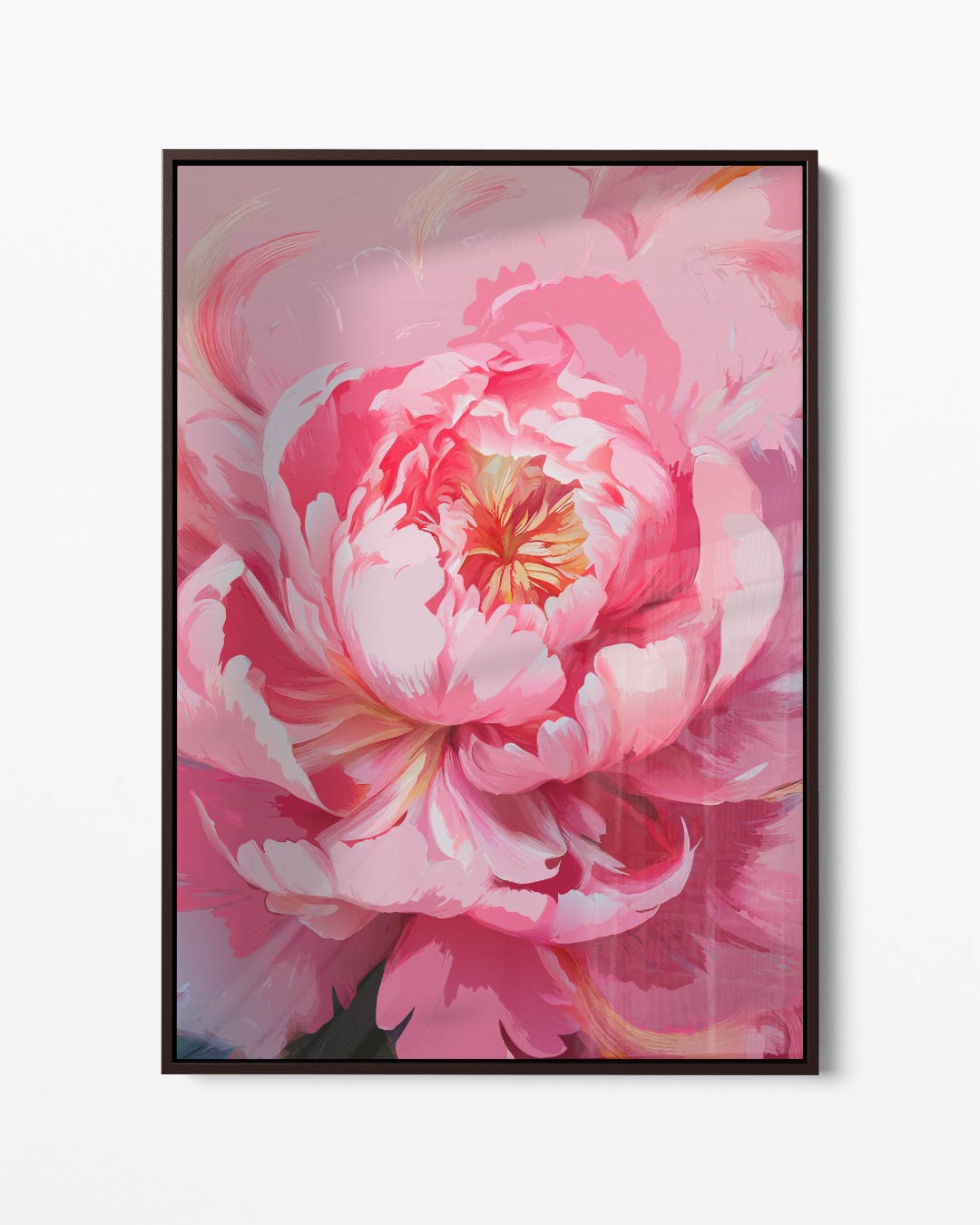 Bloeiende Peony Kunstwerk-canvas-dibond-plexiglas-wanddecoratie-WallArtistic