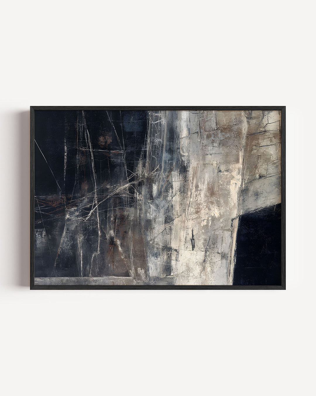 Abstracte lijnen en texturen Poster