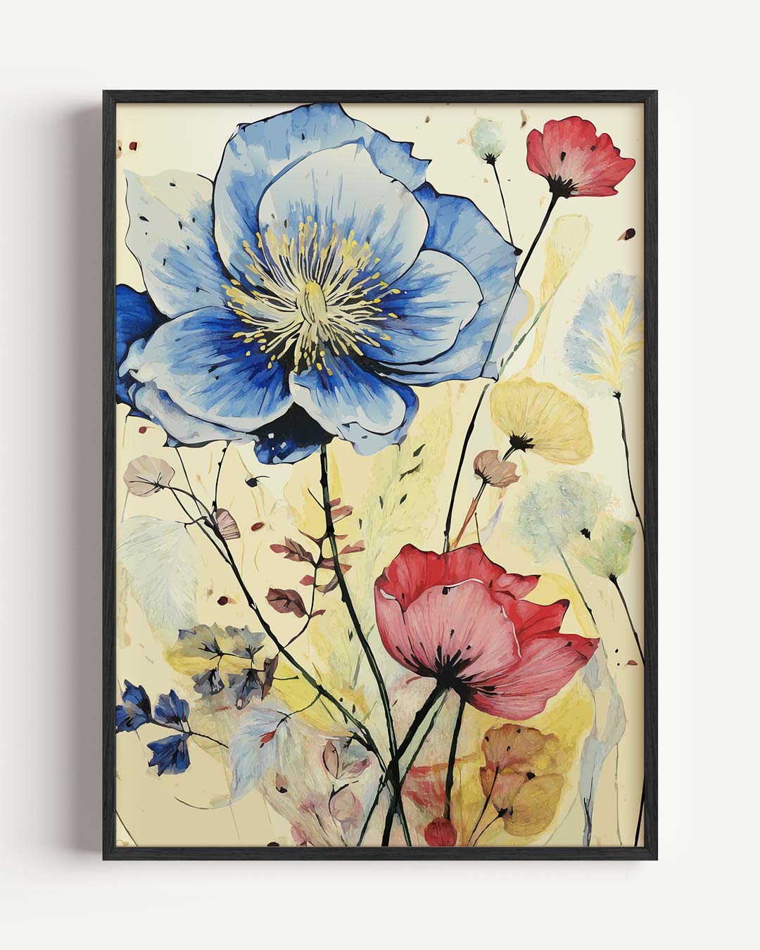 Bloemenpracht in Kleurrijke Harmonie Poster