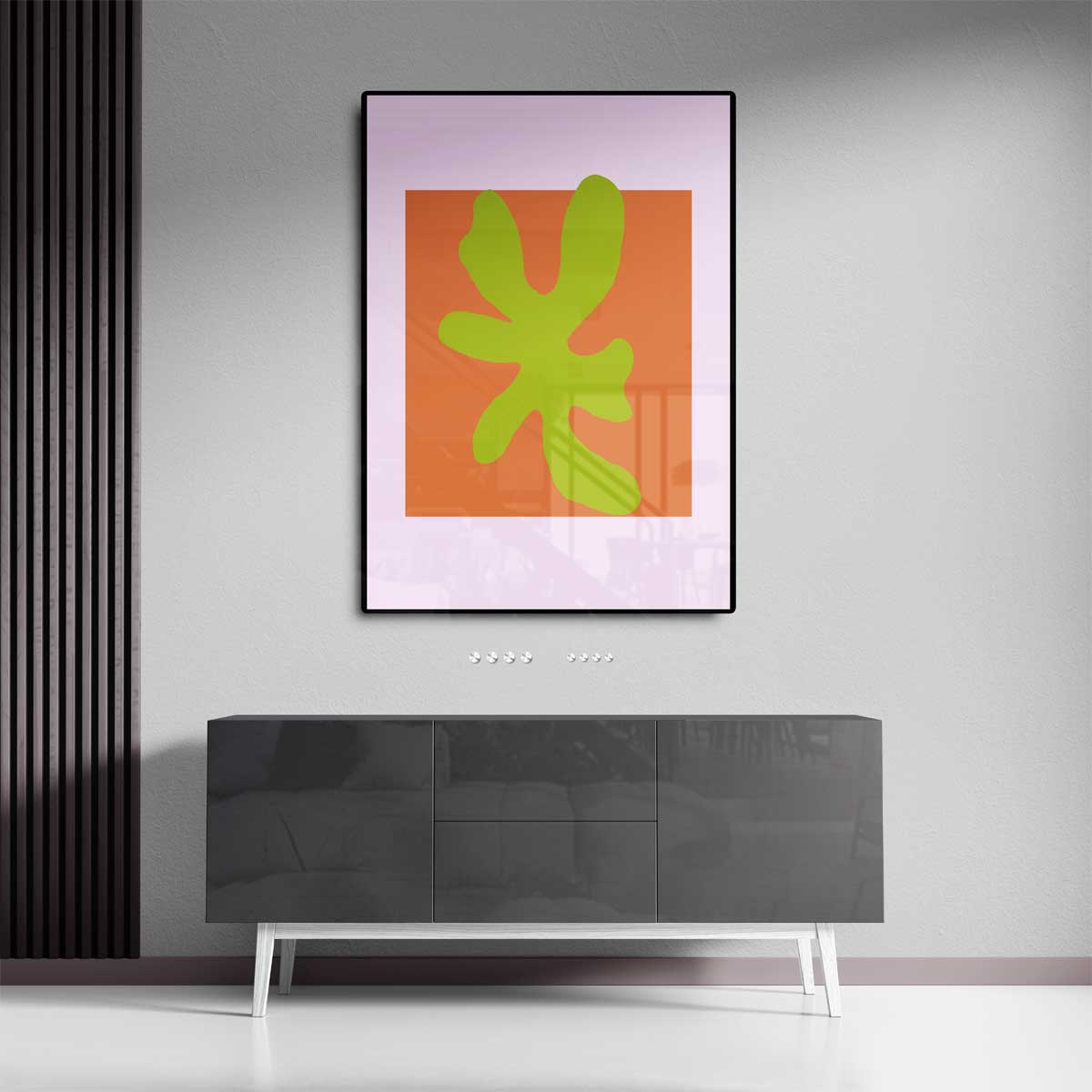 Vrolijke Abstractie Kunstwerk-canvas-dibond-plexiglas-wanddecoratie-WallArtistic