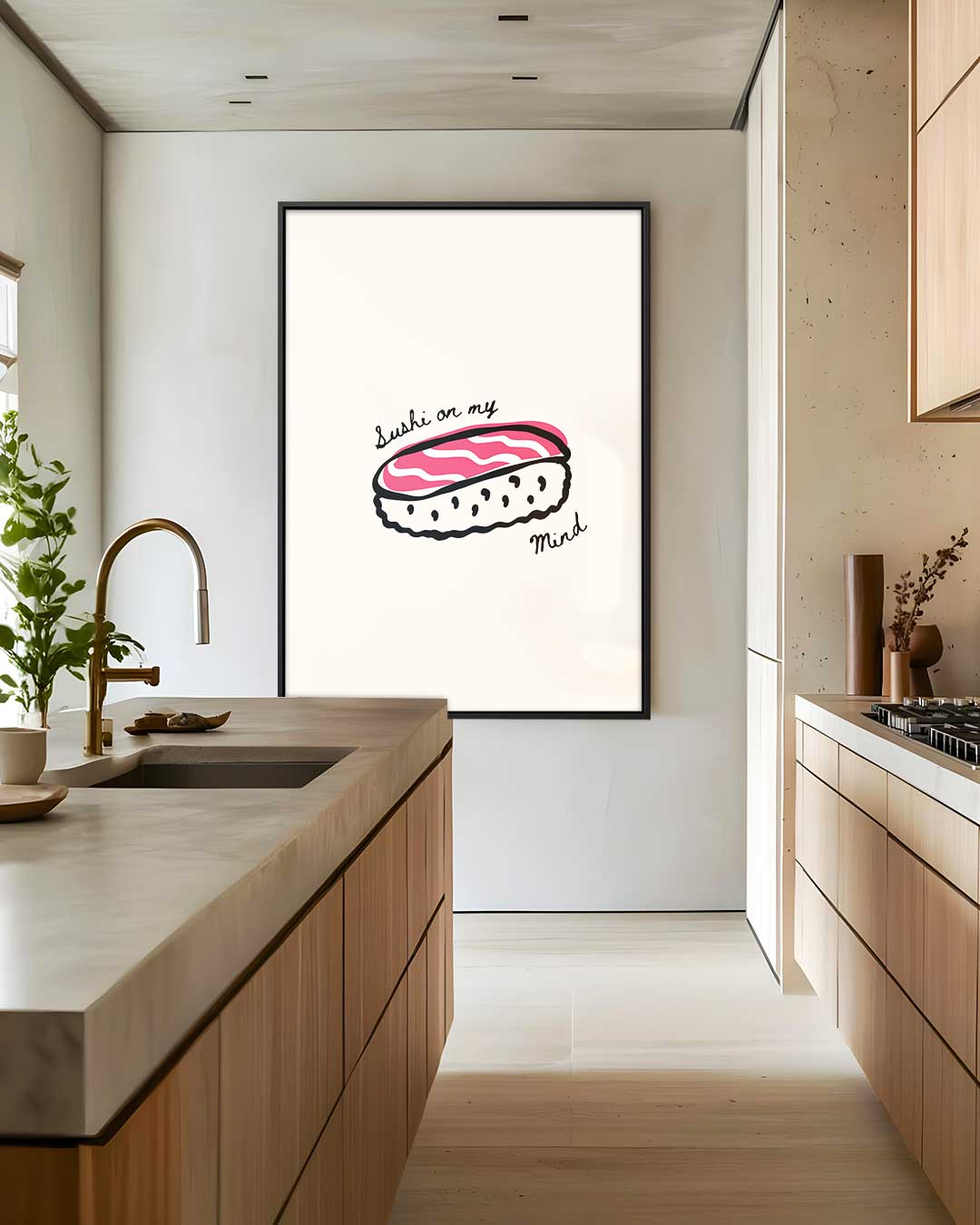 Sushi op Mijn Geest Kunstwerk-canvas-dibond-plexiglas-wanddecoratie-WallArtistic