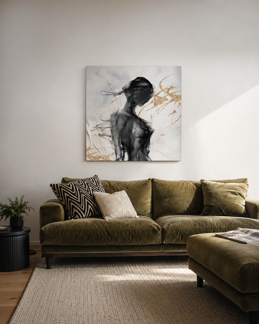 Dynamische vormen Kunstwerk