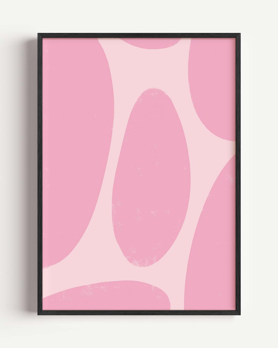 Roze Organische Vormen Poster