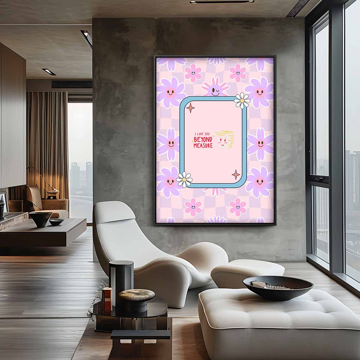 Bloemenkaart "Beyond Measure Kunstwerk-canvas-dibond-plexiglas-wanddecoratie-WallArtistic