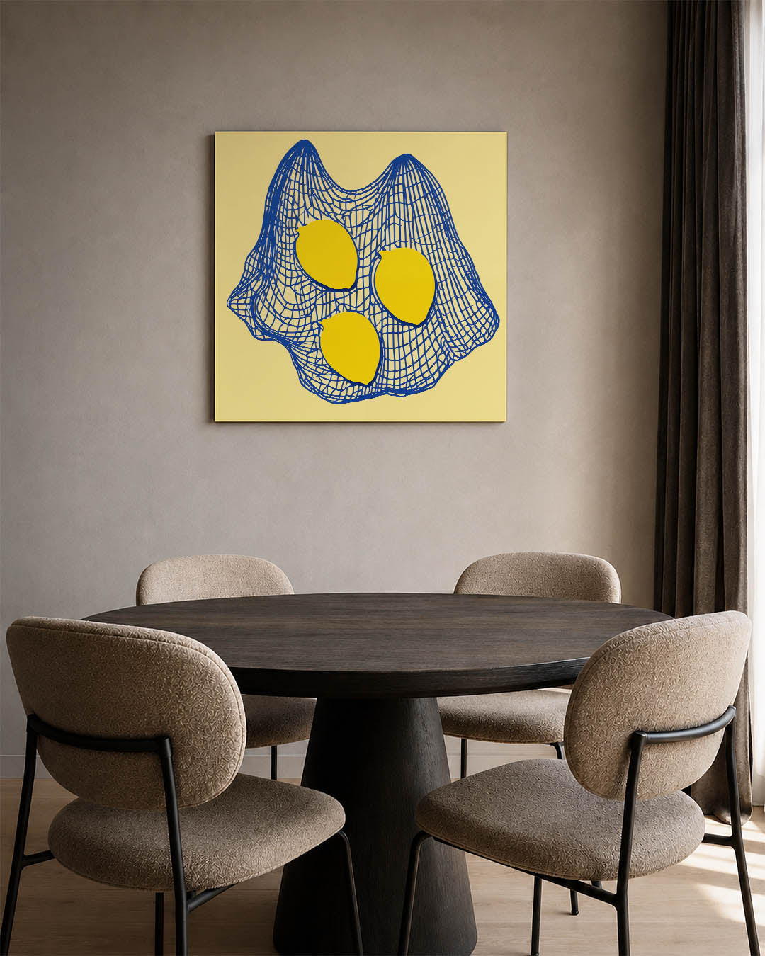 Citroenen in net Kunstwerk