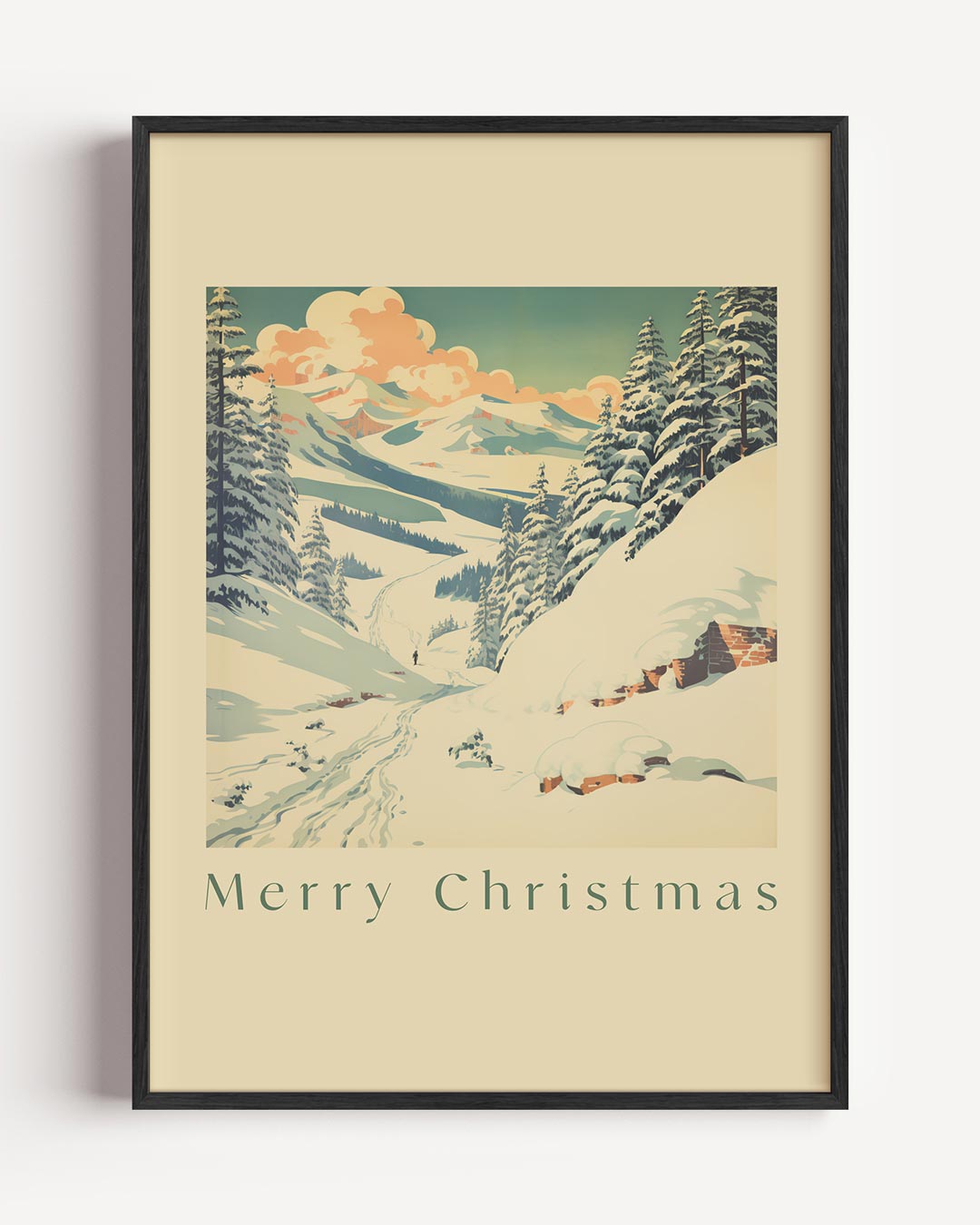 Winter Wonder Sneeuwlandschap Poster-WallArtistic